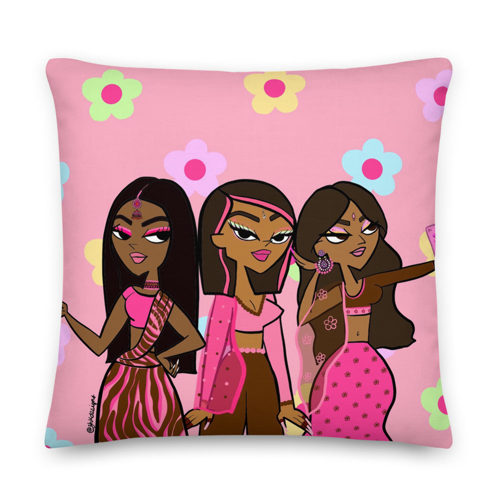 The Most Y2K Desi Queens Pillow
